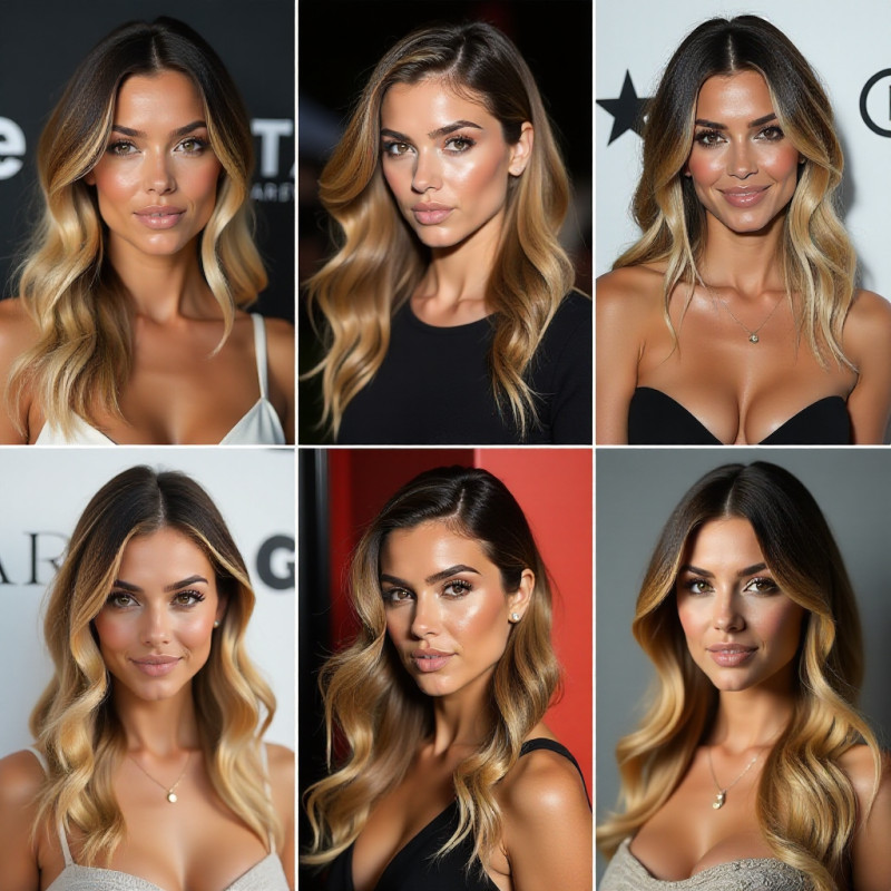 Celebrities with gorgeous balayage hair.