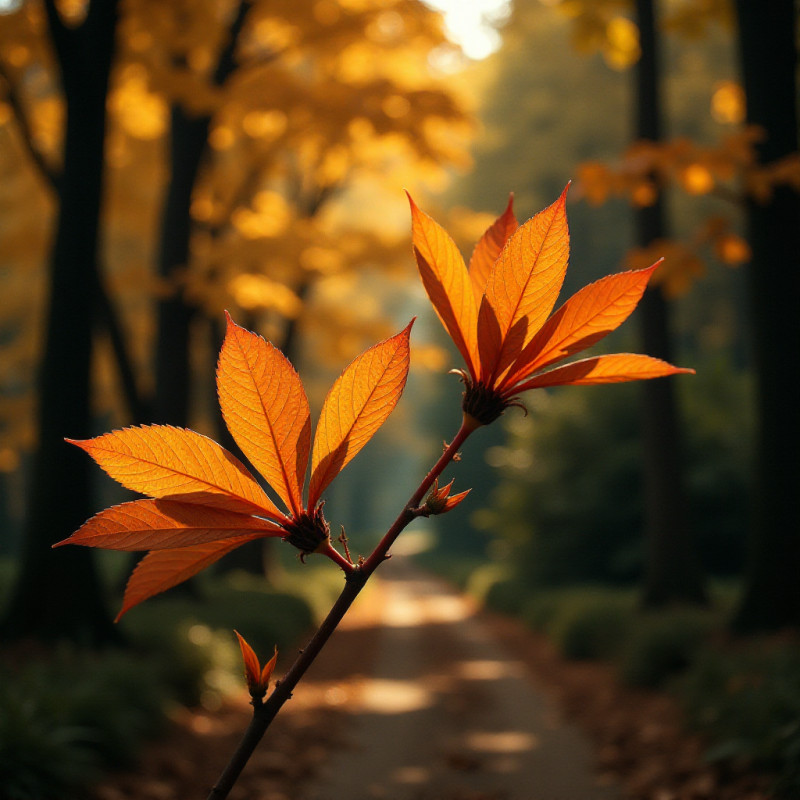 Seasonal hair color trends displayed with nature.